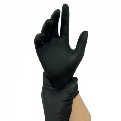 Rękawice nitrylowe mocne Krypton Gripper opakowanie 100 szt. (50 par) czarne