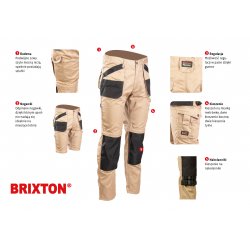 Spodnie robocze Brixton Practical z odpinanymi nogawkami 2w1